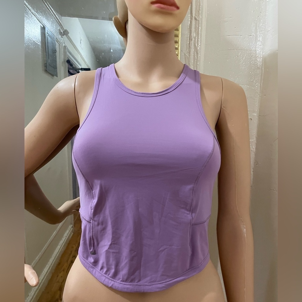 Lululemon Purple Sleeveless Crop Top